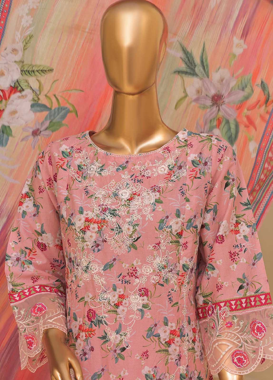 Bin Saeed Fabric - SME-774 -3 Piece Embroidered Stitched Suit