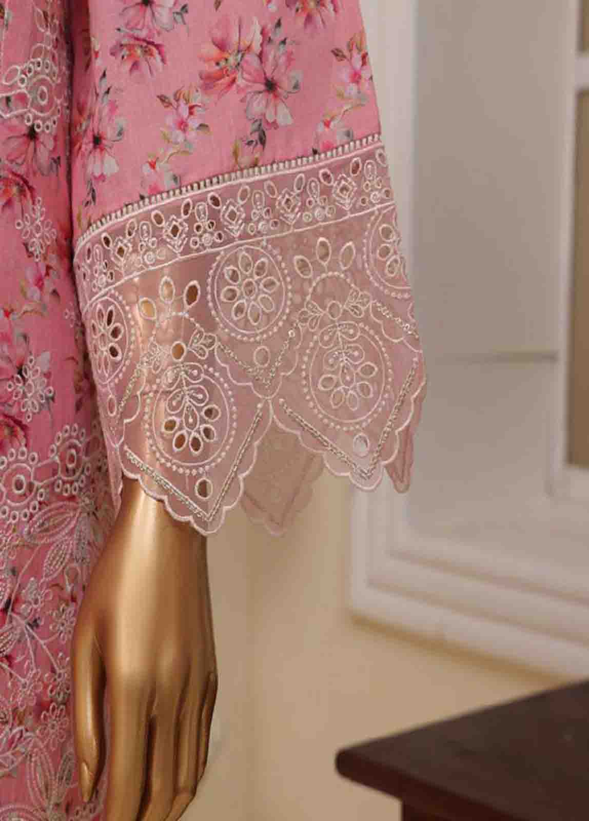 Bin Saeed Fabric - SME-776 -3 Piece Embroidered Stitched Suit