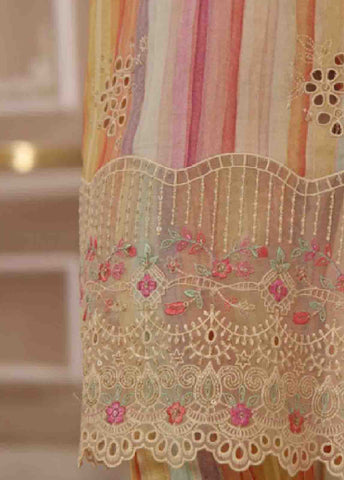 SME-778 -3 Piece Embroidered Stitched Suit