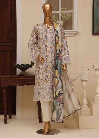 Bin Saeed Fabric - SME-781 -3 Piece Embroidered Stitched Suit