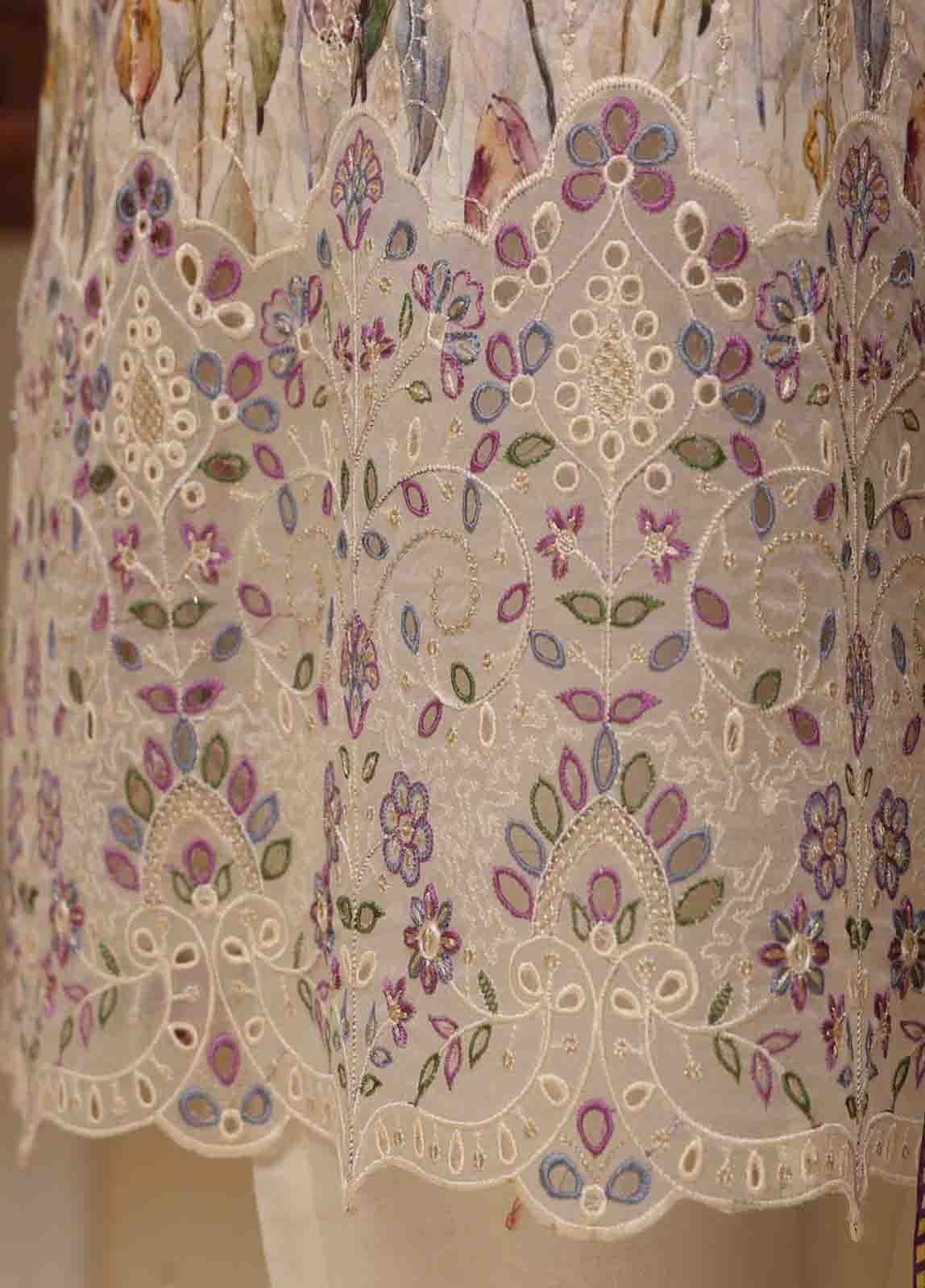 Bin Saeed Fabric - SME-781 -3 Piece Embroidered Stitched Suit