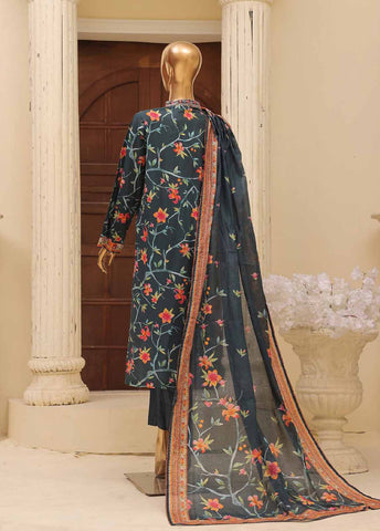 Bin Saeed Fabric - SME-786 -3 Piece Embroidered Stitched Suit