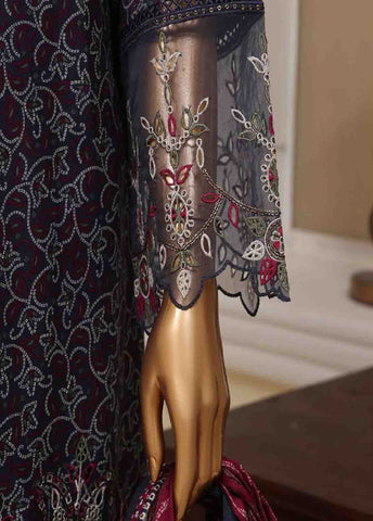 Bin Saeed Fabric - SME-788- 3 Piece Luxury Embroidered Stitched Suit