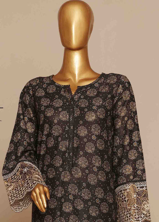 Bin Saeed Fabric - SME-790 -3 Piece Embroidered Stitched Suit