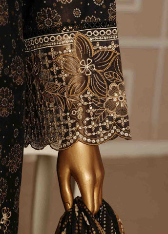 SME-790 -3 Piece Embroidered Stitched Suit
