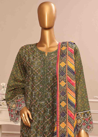 Bin Saeed Fabric - SME-792- 3 Piece Luxury Embroidered Stitched Suit