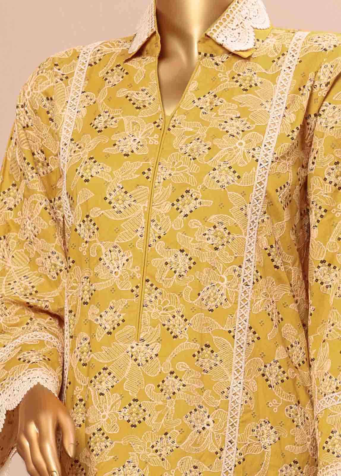 Bin Saeed Fabric - SME-793 -3 Piece Embroidered Stitched Suit
