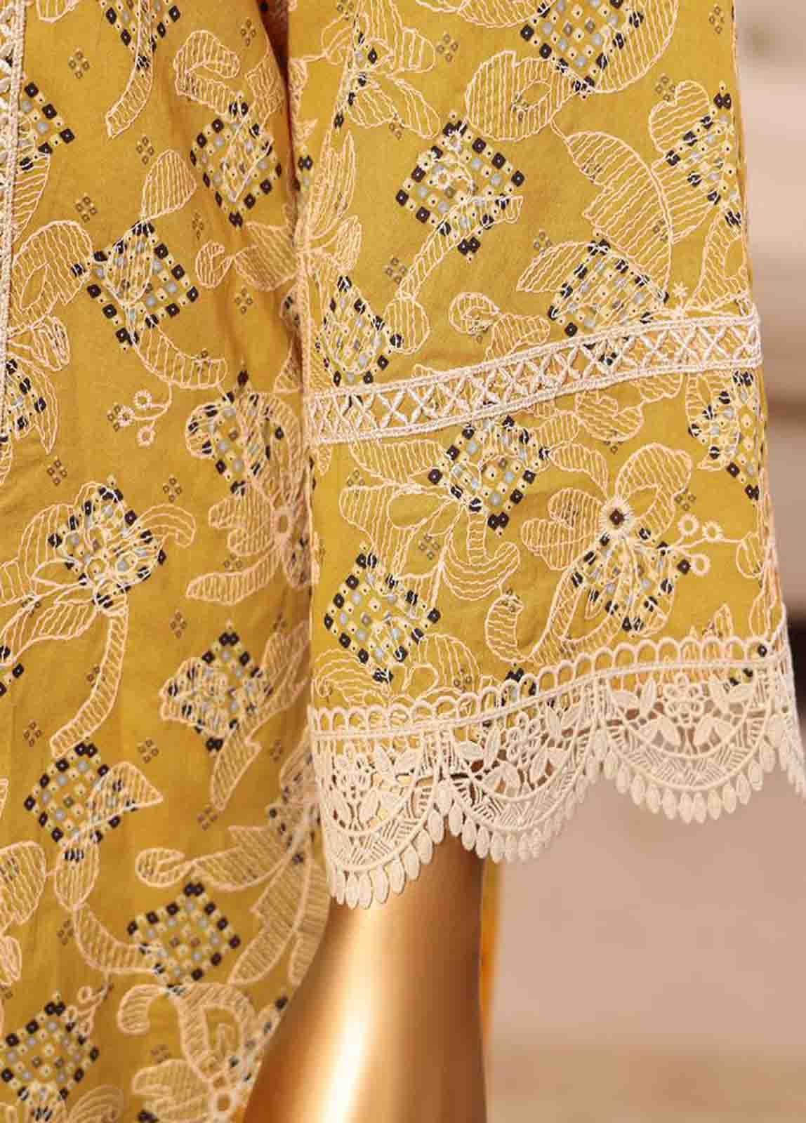 Bin Saeed Fabric - SME-793 -3 Piece Embroidered Stitched Suit