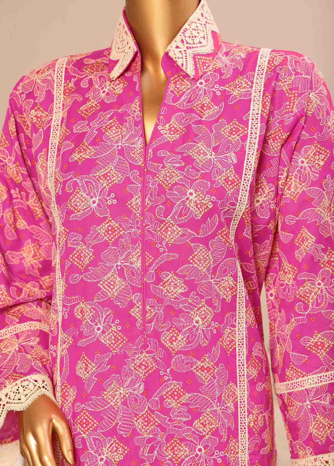 Bin Saeed Fabric - SME-794 -3 Piece Embroidered Stitched Suit