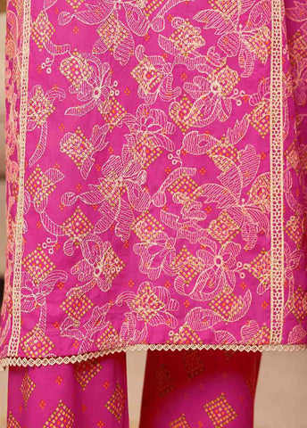 SME-794 -3 Piece Embroidered Stitched Suit