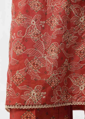 Bin Saeed Fabric - SME-795 -3 Piece Chikankari Stitched Suit