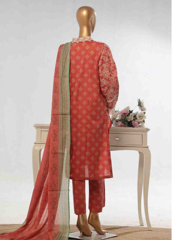 Bin Saeed Fabric - SME-795 -3 Piece Chikankari Stitched Suit