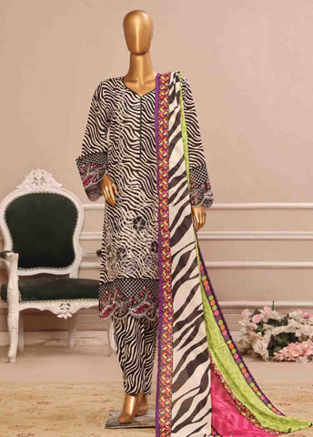 Bin Saeed Fabric - SME-797 -3 Piece Embroidered Stitched Suit