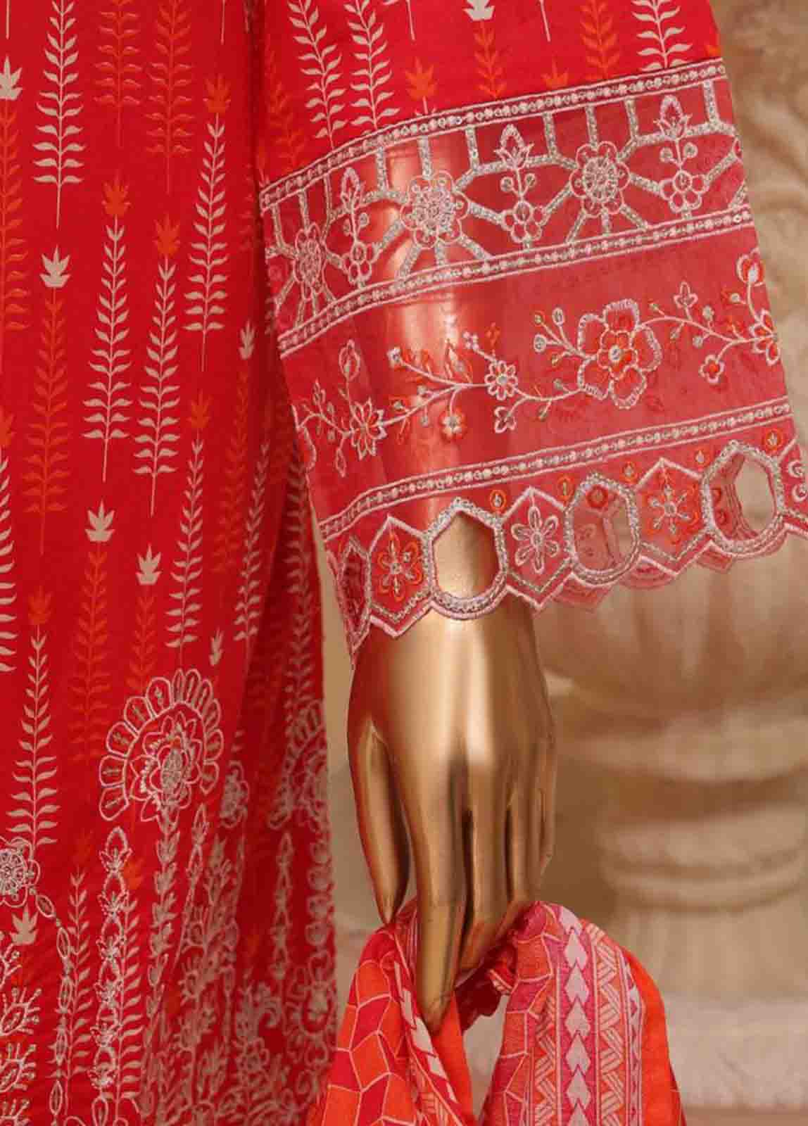 Bin Saeed Fabric - SME-798 -3 Piece Embroidered Stitched Suit