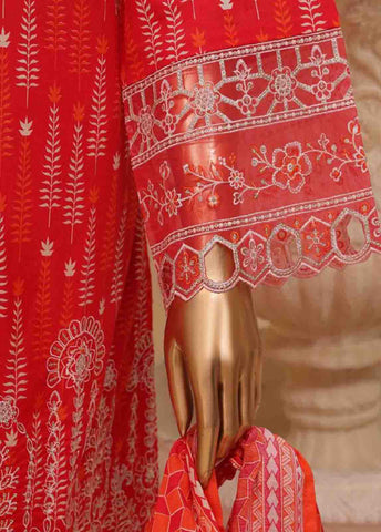 SME-798 -3 Piece Embroidered Stitched Suit