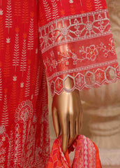 SME-798 -3 Piece Embroidered Stitched Suit