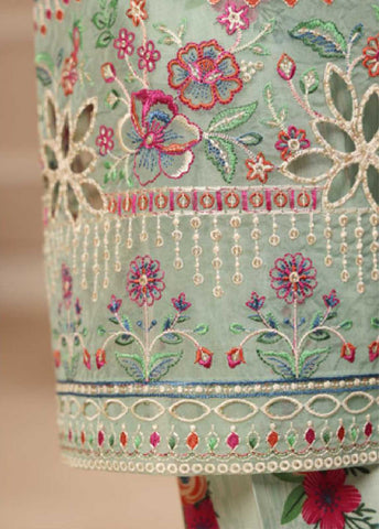 SME-799 -3 Piece Embroidered Stitched Suit