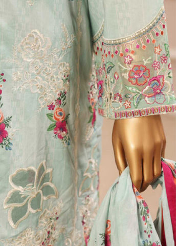 SME-799 -3 Piece Embroidered Stitched Suit