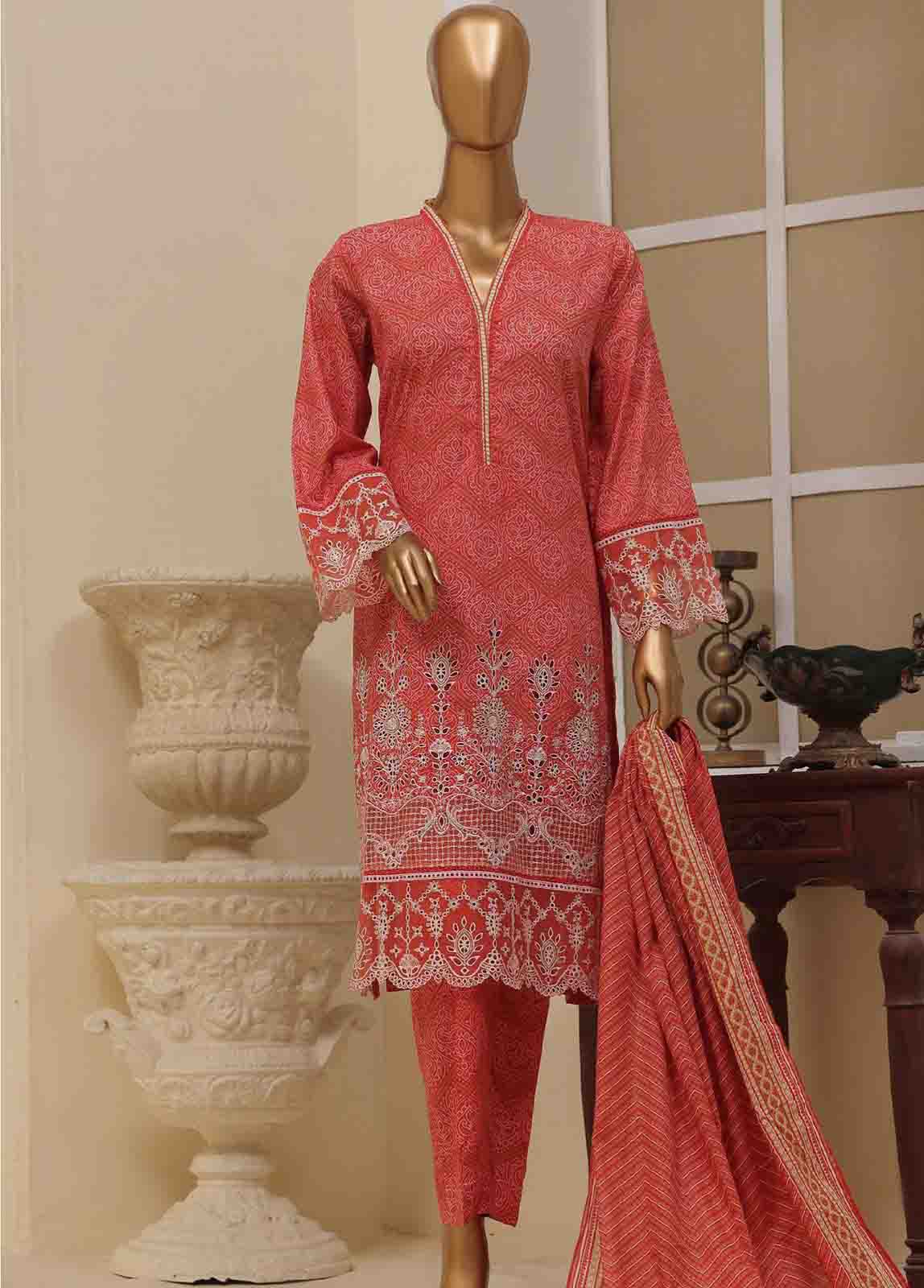 Bin Saeed Fabric - SME-800- 3 Piece Luxury Embroidered Stitched Suit