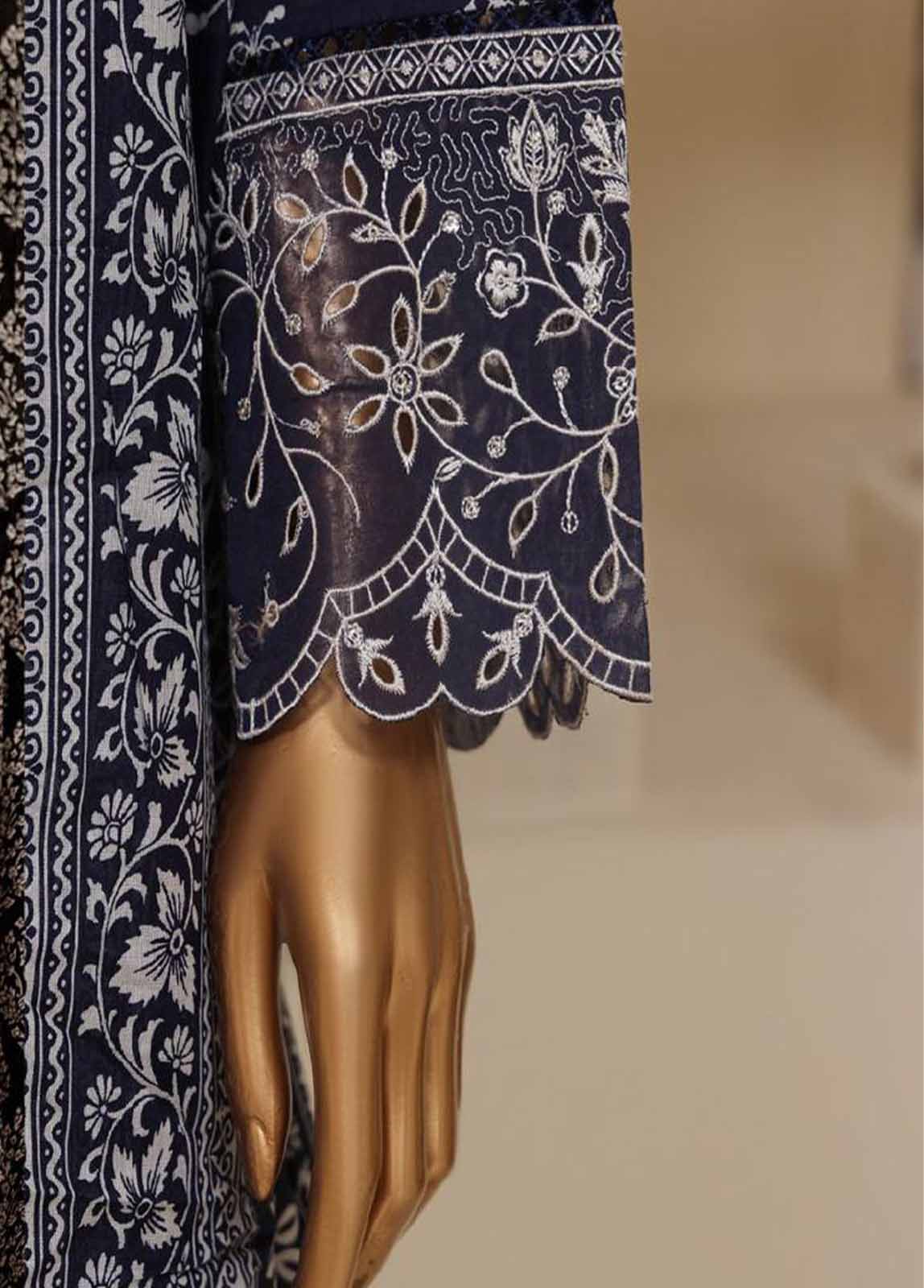 Bin Saeed Fabric - SME-802 -3 Piece Embroidered Stitched Suit