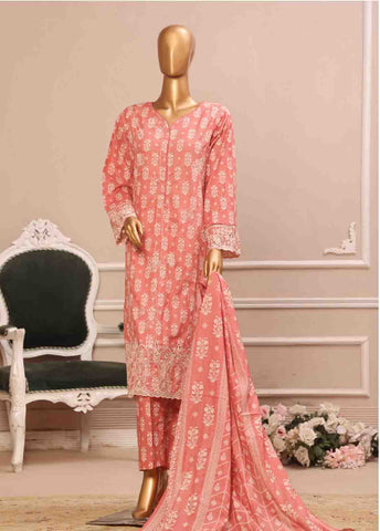 Bin Saeed Fabric - SME-803- 3 Piece Luxury Embroidered Stitched Suit