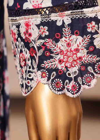 SME-804 -3 Piece Embroidered Stitched Suit