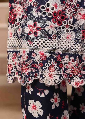 SME-804 -3 Piece Embroidered Stitched Suit