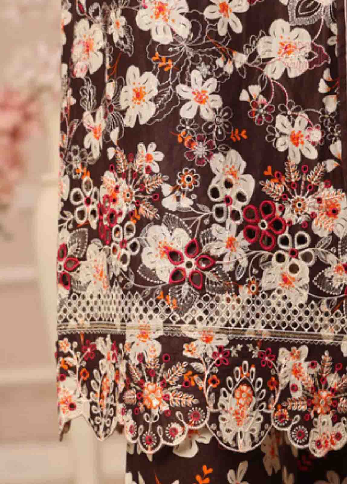 Bin Saeed Fabric - SME-805 -3 Piece Embroidered Stitched Suit