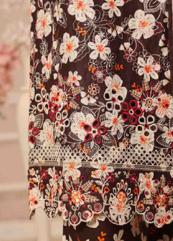 SME-805 -3 Piece Embroidered Stitched Suit