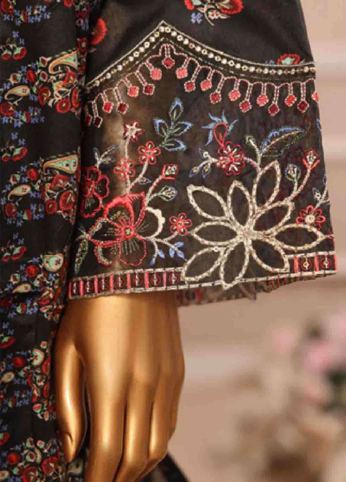 Bin Saeed Fabric - SME-806 -3 Piece Embroidered Stitched Suit