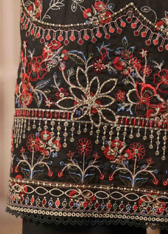 SME-806 -3 Piece Embroidered Stitched Suit