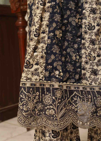 Bin Saeed Fabric - SME-FR-031-3 Piece Lawn Embroidered Frock Style Suit