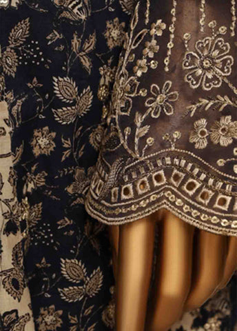 Bin Saeed Fabric - SME-FR-031-3 Piece Lawn Embroidered Frock Style Suit