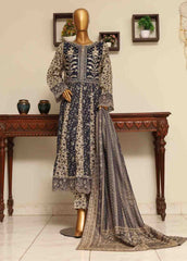 SME-FR-031-3 Piece Lawn Embroidered Frock Style Suit