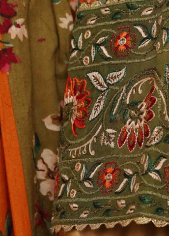 Bin Saeed Fabric - SME-FR-033-3 Piece Lawn Embroidered Frock Style Suit