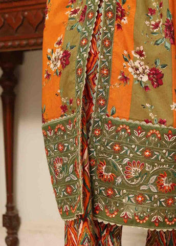 Bin Saeed Fabric - SME-FR-033-3 Piece Lawn Embroidered Frock Style Suit