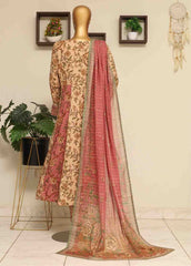 SME-FR-038-3 Piece Lawn Embroidered Frock Style Suit