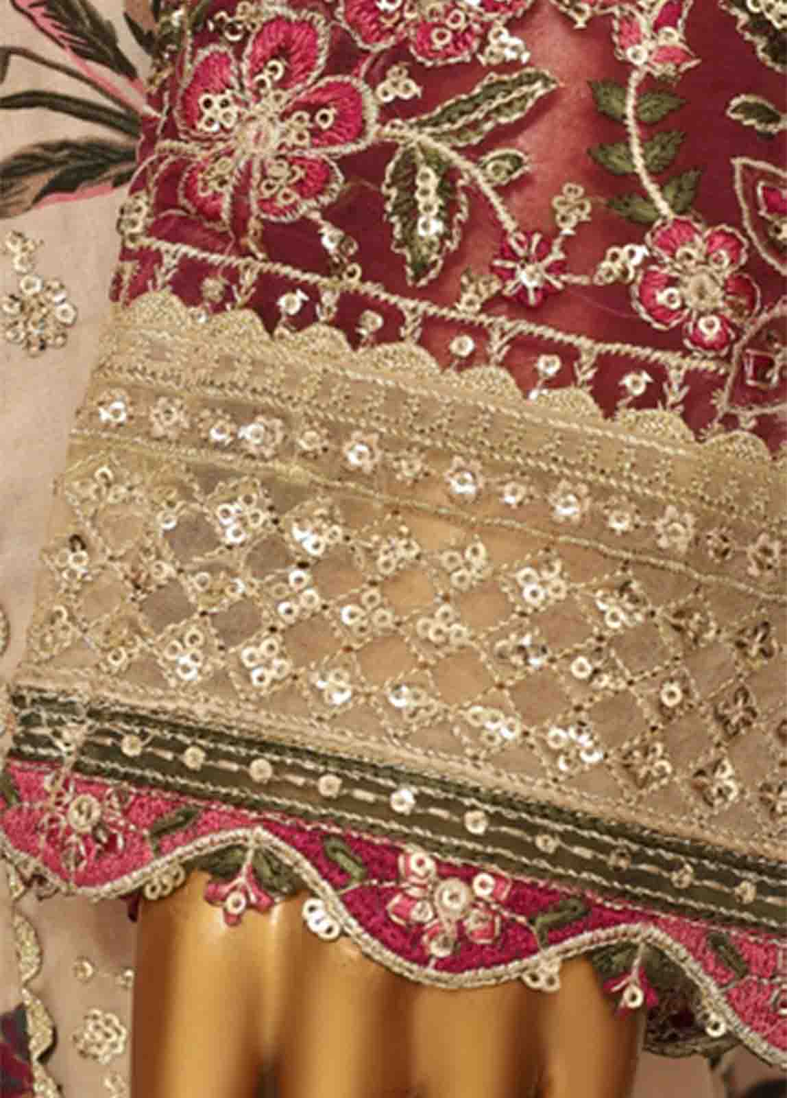 Bin Saeed Fabric - SME-FR-043-3 Piece Lawn Embroidered Frock Style Suit