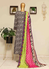 SME-FR-0797-3 Piece Lawn Embroidered Frock Style Suit