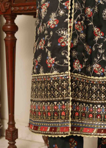 Bin Saeed Fabric - SME-FR-0806-3 Piece Lawn Embroidered Frock Style Suit
