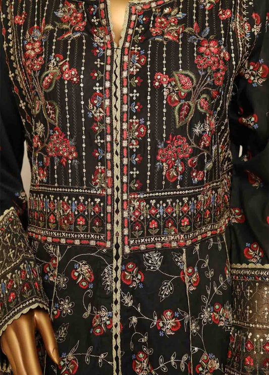 SME-FR-0806-3 Piece Lawn Embroidered Frock Style Suit