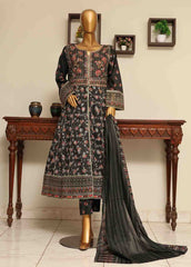 SME-FR-0806-3 Piece Lawn Embroidered Frock Style Suit