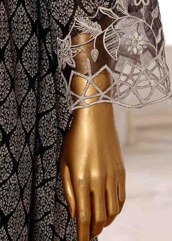 Bin Saeed Fabric - SME-FR-357-3 Piece Lawn Embroidered Frock Style Suit