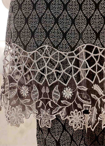 Bin Saeed Fabric - SME-FR-357-3 Piece Lawn Embroidered Frock Style Suit