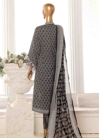 SME-FR-357-3 Piece Lawn Embroidered Frock Style Suit