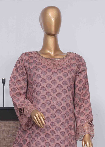 Bin Saeed Fabric - SME-FR-596-3 Piece Lawn Embroidered Frock Style Suit