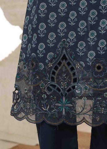 Bin Saeed Fabric - SME-FR-599-3 Piece Lawn Embroidered Frock Style Suit