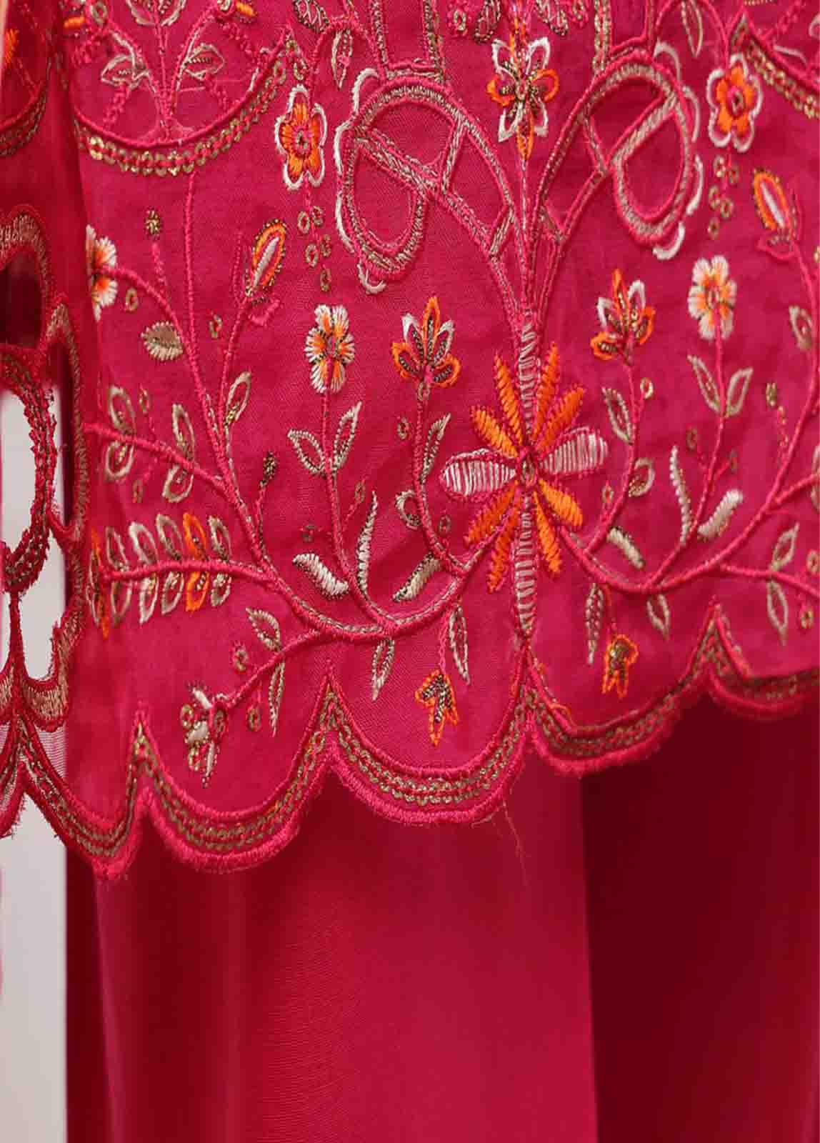 Bin Saeed Fabric - SME-FR-602-3 Piece Lawn Embroidered Frock Style Suit