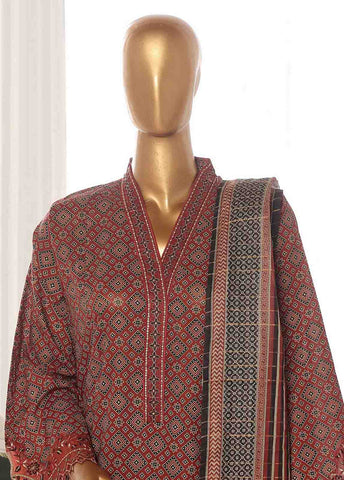 Bin Saeed Fabric - SME-FR-630-3 Piece Lawn Embroidered Frock Style Suit