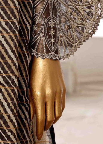 Bin Saeed Fabric - SME-FR-634-3 Piece Lawn Embroidered Frock Style Suit